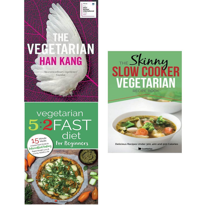 Vegetarian han kang, vegetarian 5 2 fast diet and slow cooker vegetarian recipe book 3 books collection set - The Book Bundle