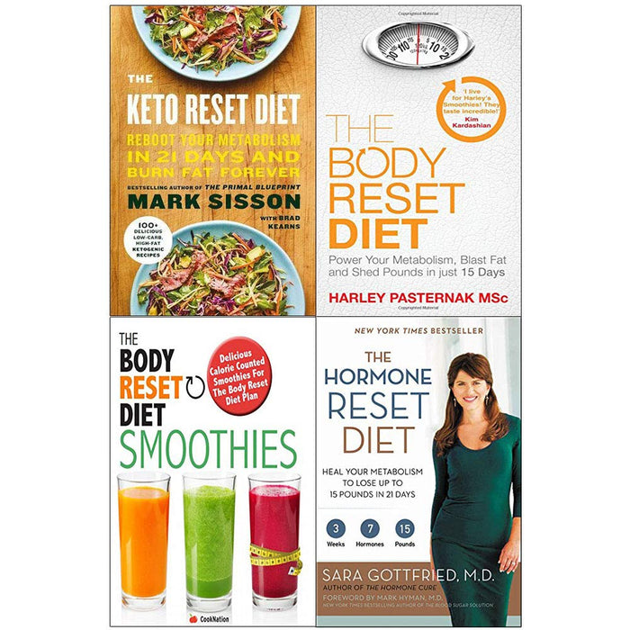 Hormone and keto and body reset diet smoothies 4 books collection set - The Book Bundle