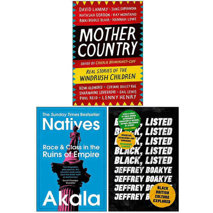 Mother Country,Natives Race and Class,Black Listed 3 Books Collection Set NEW - The Book Bundle