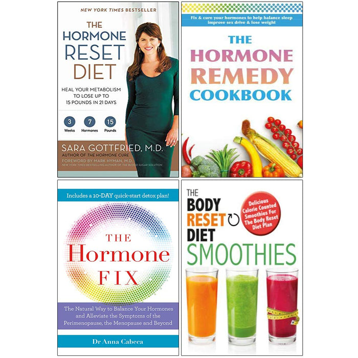 Hormone Reset Diet, Hormone Remedy Cookbook, Hormone Fix, Body Reset Diet Smoothies 4 Books Collection Set - The Book Bundle