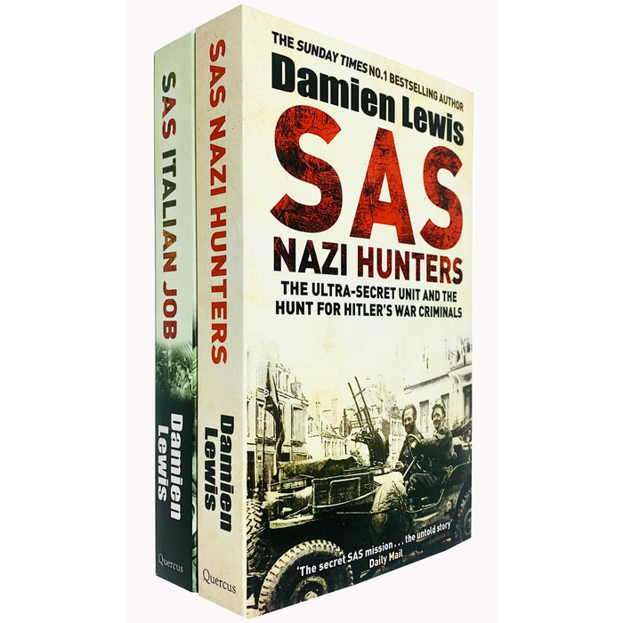 Damien Lewis Collection 2 Books Set (SAS Nazi Hunters, SAS Italian Job) - The Book Bundle