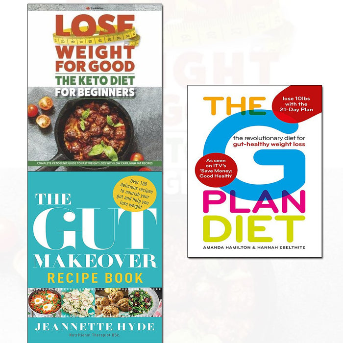 gut makeover recipe book,keto diet for beginners,the g plan diet 3 books collection set - (the revolutionary diet for gut-healthy weight loss) - The Book Bundle