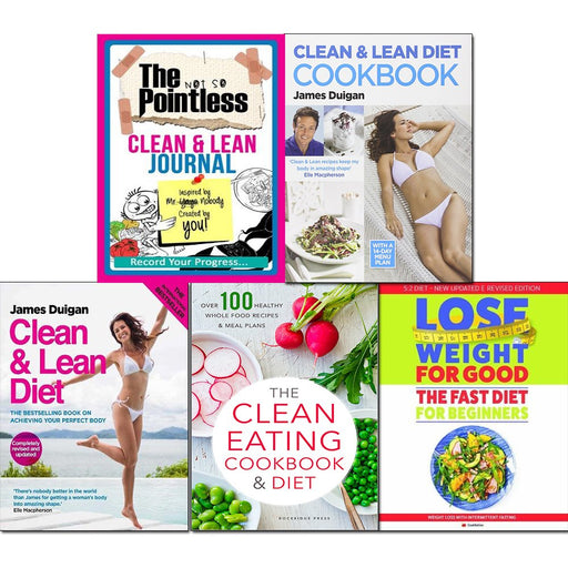 James Duigan Clean & Lean Diet Journal and Book Collection 5 Books Bundle - The Book Bundle