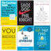 The Coaching Habit, Shoe Dog, 10% Happier, You Are a Badass, Life Leverage, Eat That Frog 6 Books Collection Set - The Book Bundle