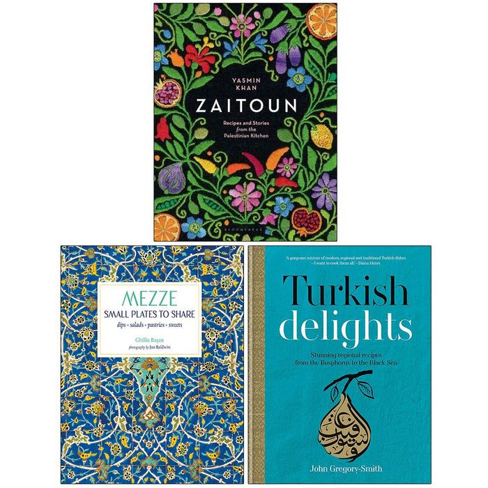 Zaitoun, Mezze Small Plates to Share, Turkish Delights 3 Books Collection Set - The Book Bundle