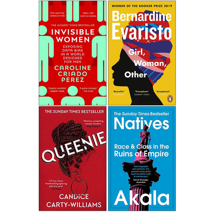 Invisible Women, Girl Woman Other, Queenie, Natives Race and Class in the Ruins of Empire 4 Books Collection - The Book Bundle