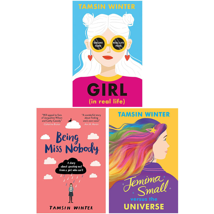 Tamsin Winter 3 Books Collection Set ( Girl-In Real Life, Being Miss Nobody & Jemima Small Versus the Universe ) - The Book Bundle