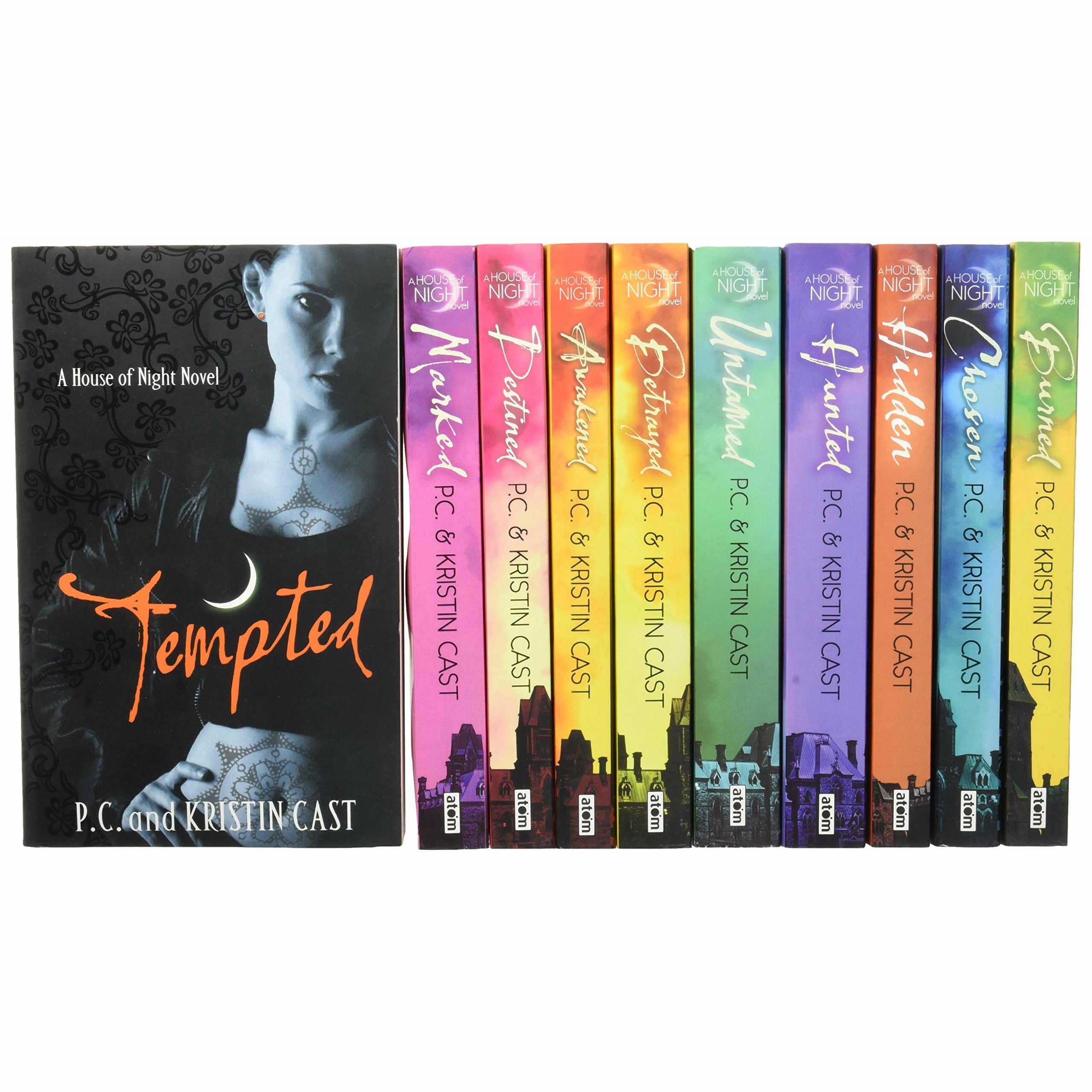 House of Night Series Complete Set, 12 Book Collection, Volumes 1-12 By PC  Cast + Kristen Cast