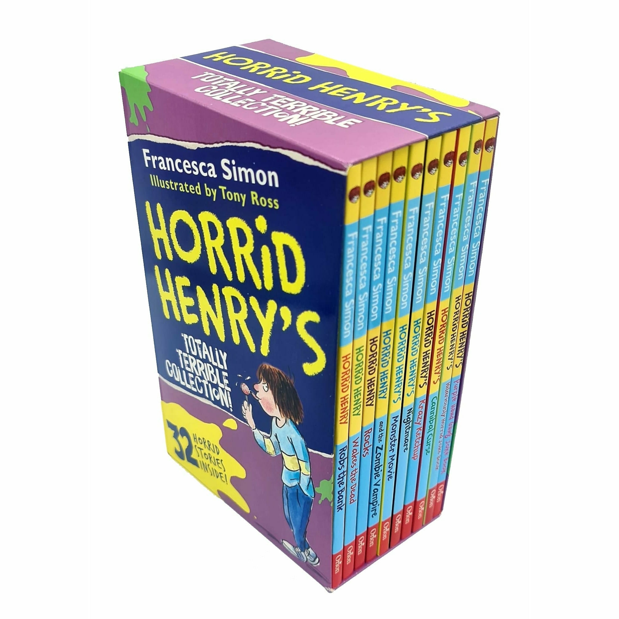 Horrid Henry's Totally Terrible Collection 10 Books Box Set By 