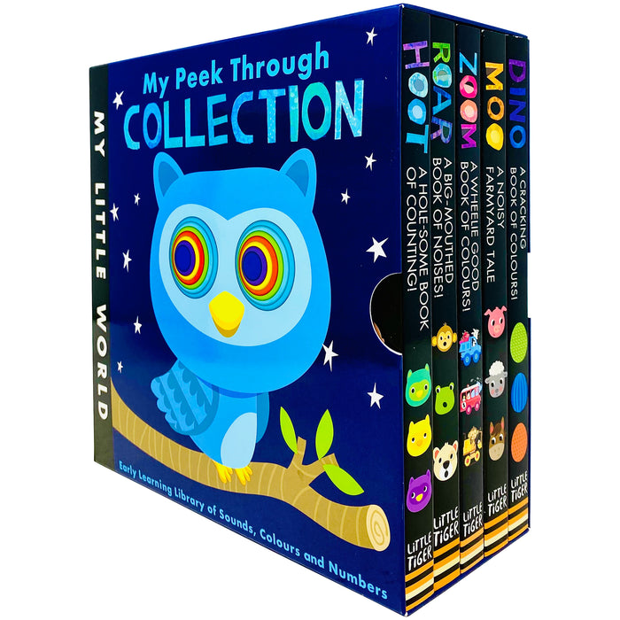 My Little World Series My Peek Through Collection 10 Books Box Set: Early Learning Library of Opposites, Colours & Numbers - The Book Bundle