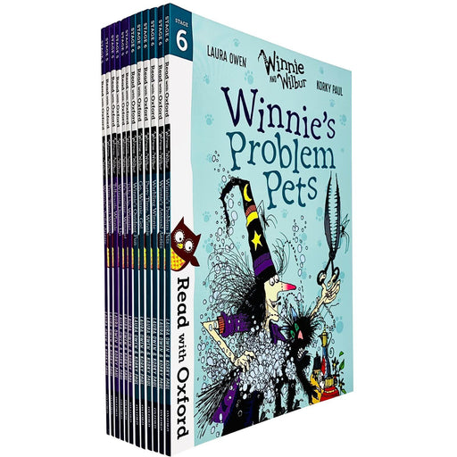 Read With Oxford: Winnie and Wilbur 12 Books Collection Set Level Stage 5 & 6 - The Book Bundle