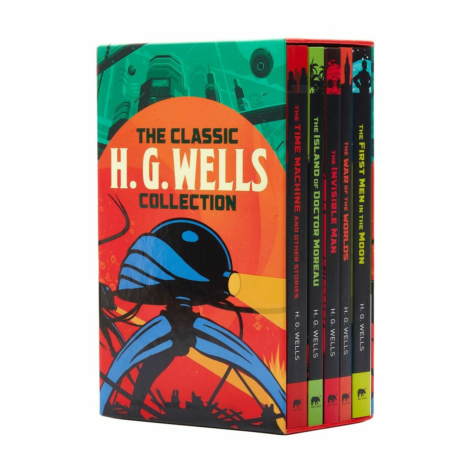 The Classic H G Wells Collection 5 Books Box Set Invisible Man, War of the  World