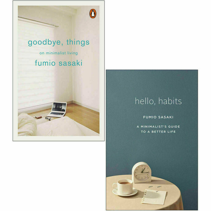 Fumio Sasaki Collection 2 Books Set Goodbye Things, Hello Habits - The Book Bundle