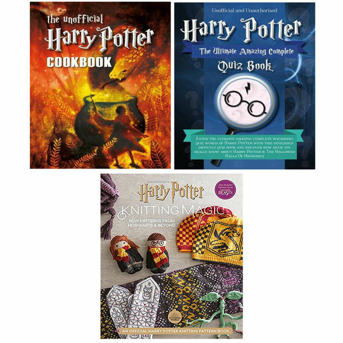 Harry Potter Collection 3 Books Set by Iota Harry Potter Knitting Magic - The Book Bundle