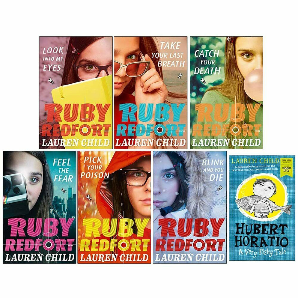 Lauren Child Ruby Redfort Series and Hubert Horatio 7 Books Collection ...