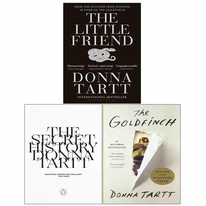 Donna Tartt Collection 3 Books Set (Goldfinch,Secret History,Little Friend) NEW - The Book Bundle