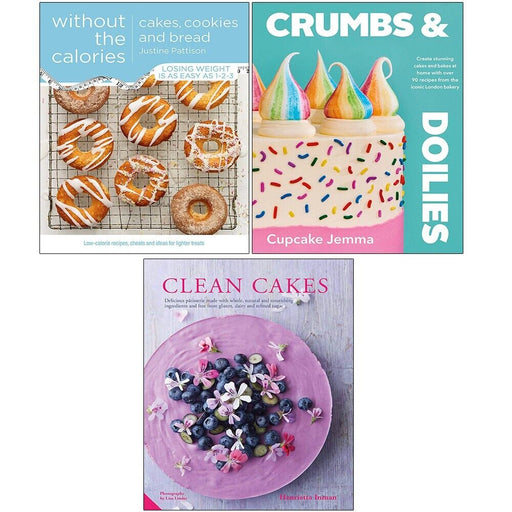 Crumbs and Doilies, Cakes Cookies Bread, Clean Cakes Henrietta Inman 3 Books Set - The Book Bundle