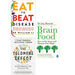 Eat to Beat Disease,Telomere Effect,Brain Food 3 Books COllection Set NEW - The Book Bundle