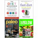 Diet Whisperer, The Fast Diet, Paleo, Slim Glow Nourish 4 Books Collection Set - The Book Bundle