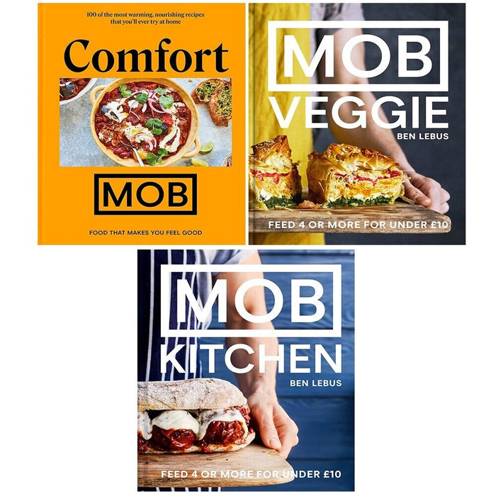 Ben Lebus Collection 3 Books Set Mob Kitchen, MOB Veggie, Comfort MOB - The Book Bundle