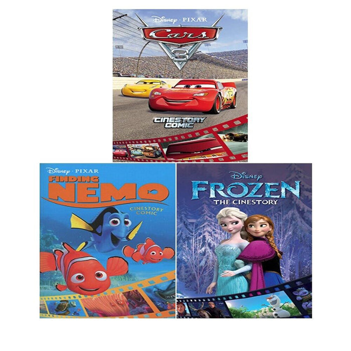 Cars 3 Cinestory Comic Finding Nemo Cinestory 3 Books Collection