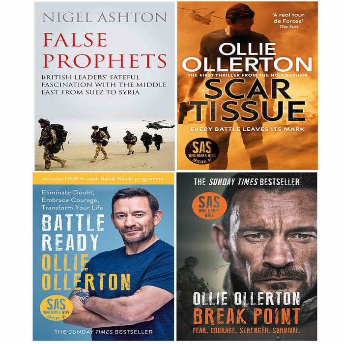 False Prophets, Break Point, Battle Ready,Scar Tissue Ollie Ollerton 4 Books Set - The Book Bundle