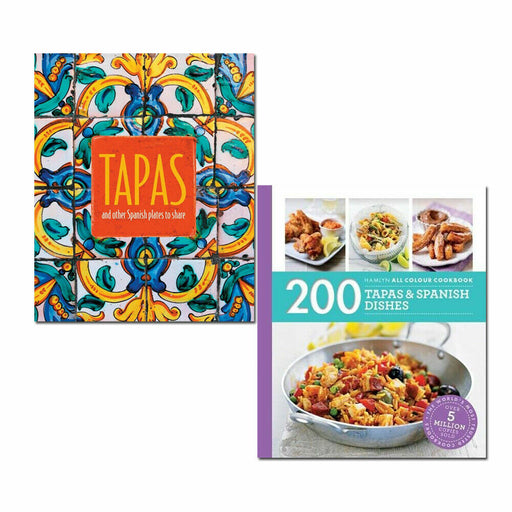 Tapas and other Spanish plates to share, 200 Tapas & Spanish Dishes 2 Books Set - The Book Bundle