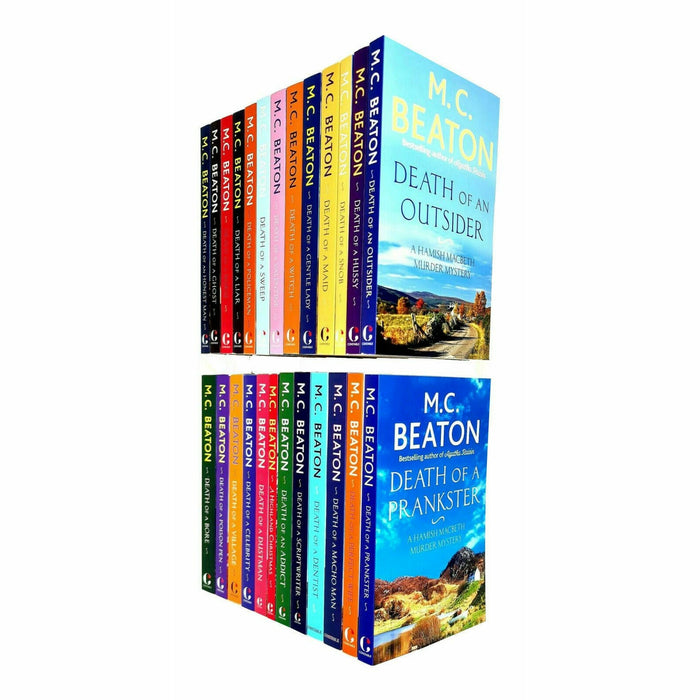 Hamish Macbeth Series M C Beaton 25 Books Collection Set Death of a Prankster - The Book Bundle