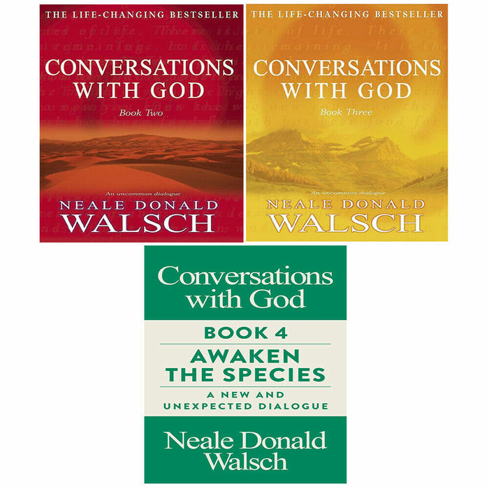 Conversations With God 3 Books Collection Set By Neale Donald Walsch(An Uncommon Dialogue, Embracing the Love of the Universe, Awaken the Species) - The Book Bundle