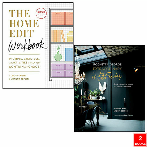 The Home Edit Workbook & Extraordinary Interiors 2 Books Collection Interior Set - The Book Bundle