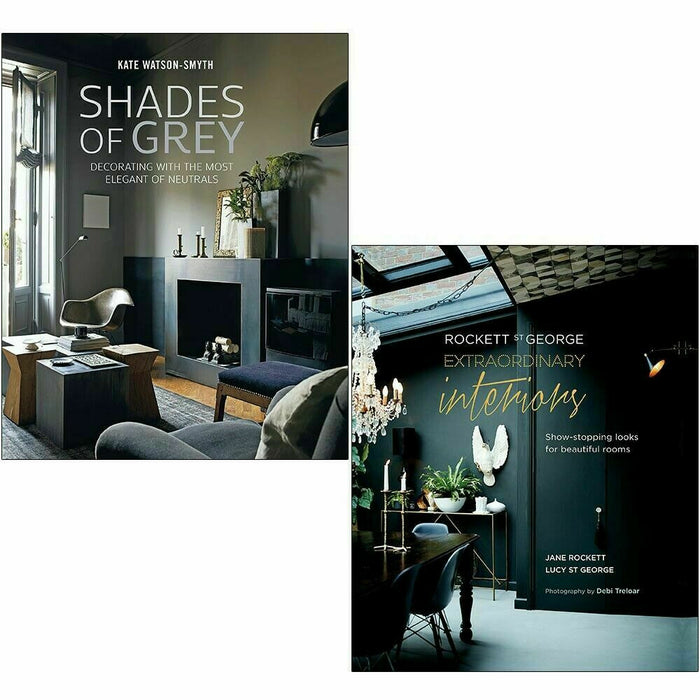 Shades of Grey, Rockett St George Extraordinary Interiors 2 Books Collection Set - The Book Bundle