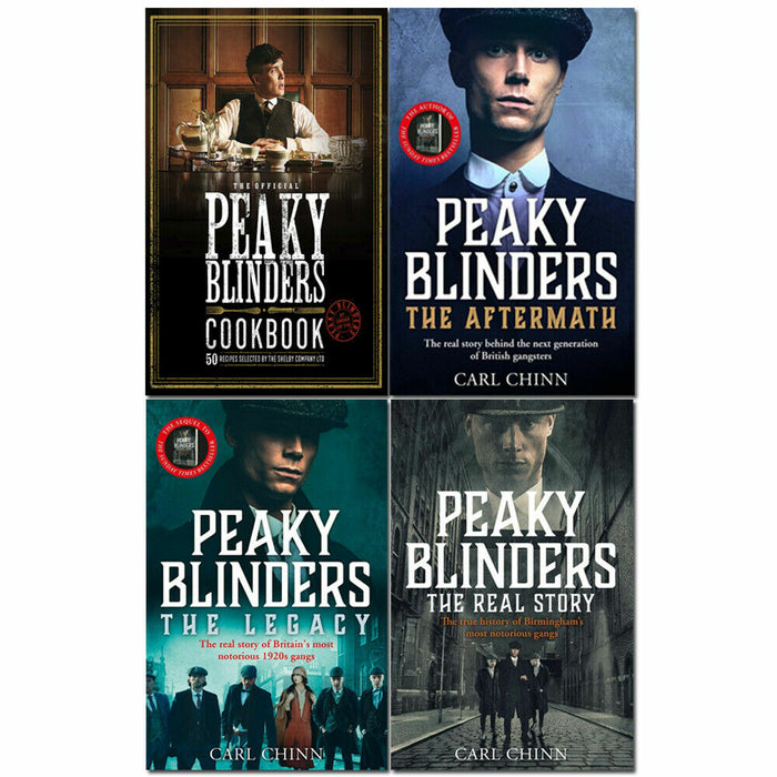 Peaky Blinders Collection 4 Books Set (The Official Peaky Blinders Cookbook, Peaky Blinders The Real Story, Peaky Blinders The Legacy, Peaky Blinders The Aftermath) - The Book Bundle