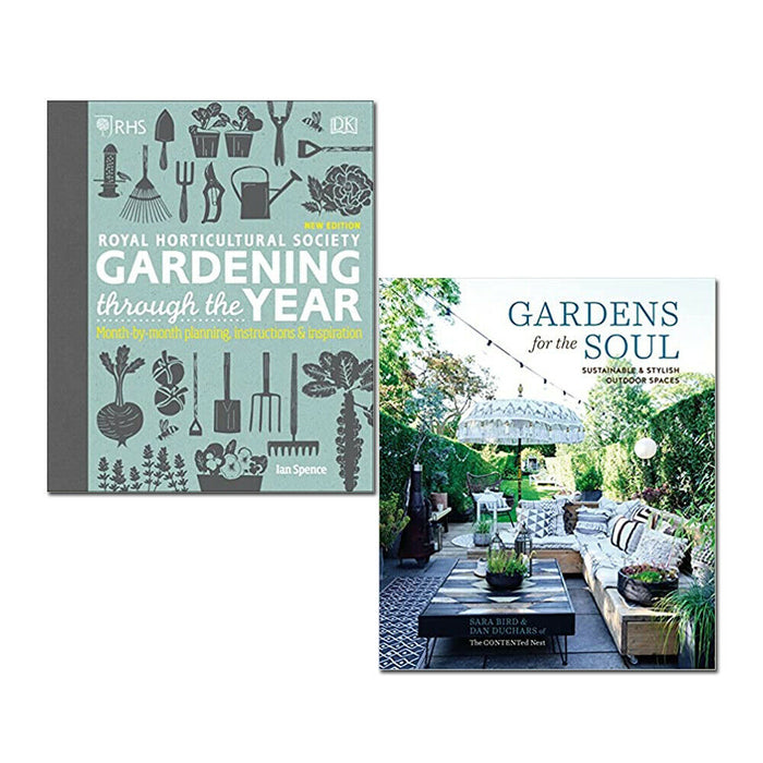 RHS Gardening Through the Year, Gardens for the Soul 2 Books Collection ...